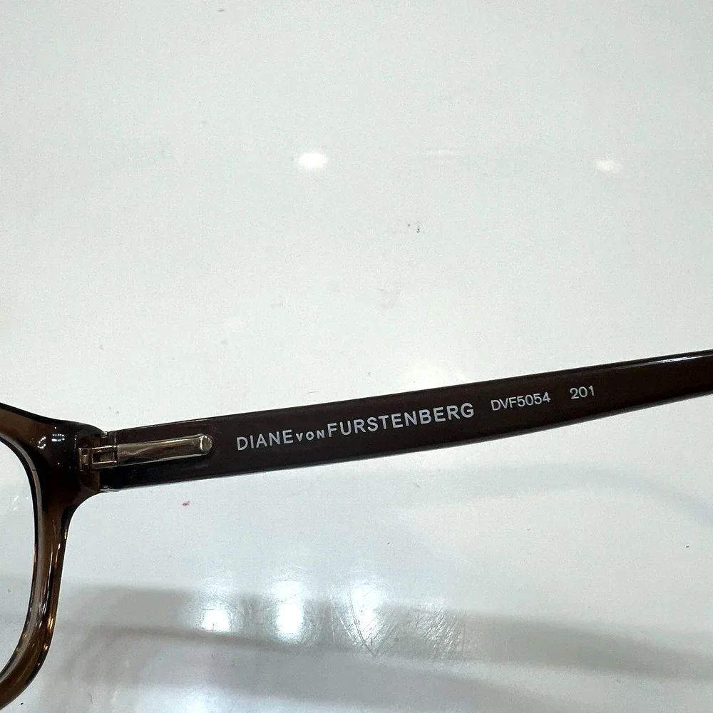 NEW Diane von Furstenberg 5054 201 Translucent Brown Eyeglasses Frames 50-15-135 - Picture 6 of 7